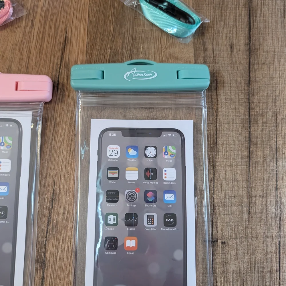 Waterproof Phone Pouch - Pink and Blue